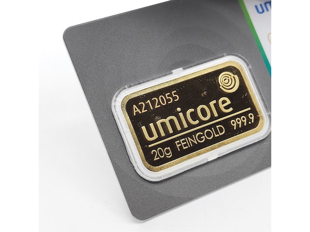 2x goudbaar, 20 gram, umicore - afbeelding 5 van  5