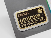 2x goudbaar, 20 gram, umicore - afbeelding 3 van  5