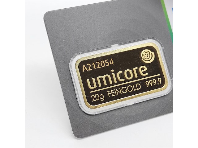 2x goudbaar, 20 gram, umicore - afbeelding 5 van  5