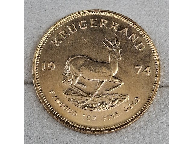 2x gouden munt, south africa, krugerrand, 1974 - afbeelding 3 van  5