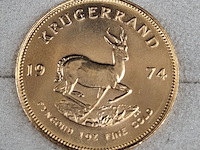 2x gouden munt, south africa, krugerrand, 1974 - afbeelding 4 van  5