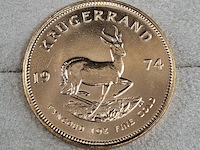 2x gouden munt, south africa, krugerrand, 1977 - afbeelding 4 van  5