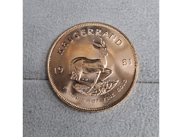 2x gouden munt, south africa, krugerrand, 1981 - afbeelding 4 van  5
