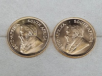 2x gouden munt, south africa, krugerrand, 1983 - afbeelding 3 van  3