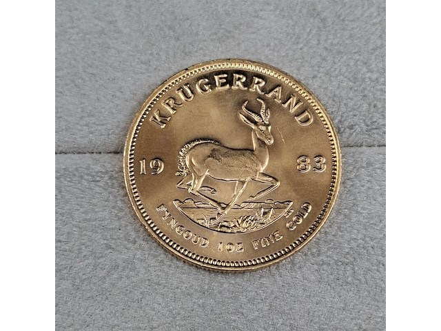 2x gouden munt, south africa, krugerrand, 1983 - afbeelding 2 van  5