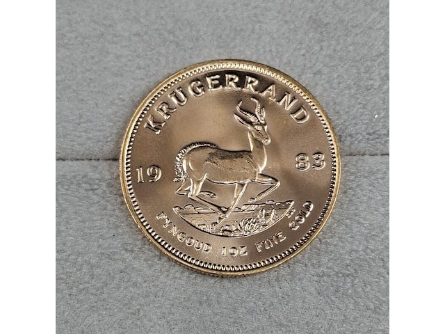 2x gouden munt, south africa, krugerrand, 1983 - afbeelding 4 van  5