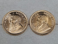 2x gouden munt, south africa, krugerrand - afbeelding 2 van  3