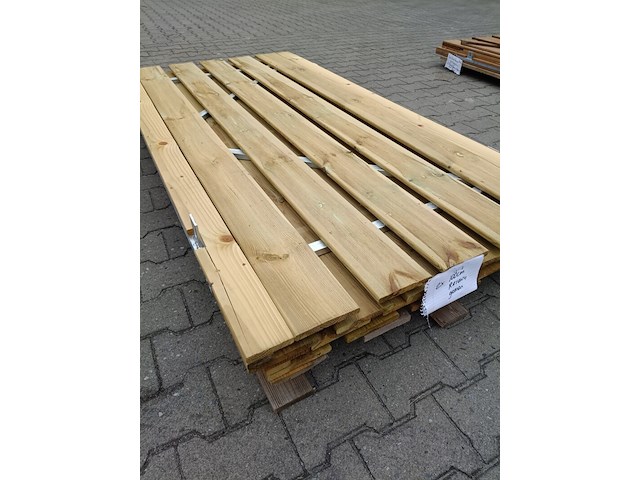 2x grenen tuindeur - afbeelding 3 van  4