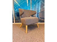 2x grijs gestoffeerde fauteuil - afbeelding 2 van  8