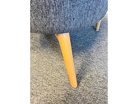 2x grijs gestoffeerde fauteuil - afbeelding 5 van  8