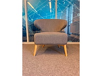2x grijs gestoffeerde fauteuil - afbeelding 8 van  8