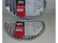 2x grilplaten half rond (4 per verpakking)
