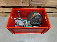 2x haakse slijper, metabo & hitachi, incl. diverse slijpschijven - afbeelding 5 van  13