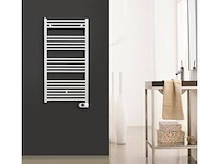 2x handdoek radiator, wit, elektrisch - afbeelding 2 van  5