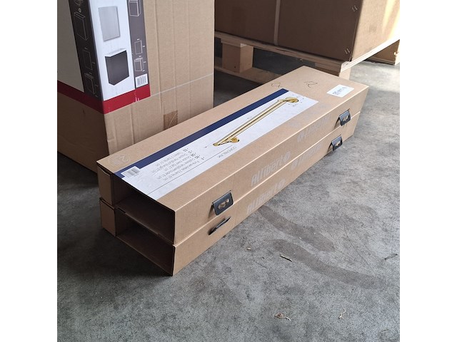 2x handdoekhouder, allibert, kaleo, messing - afbeelding 3 van  3