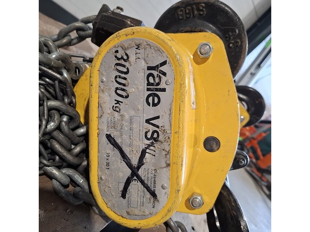 2x handtakel 3t/ 6m, yale, vsiii 3,0/1, 2017 - afbeelding 3 van  8