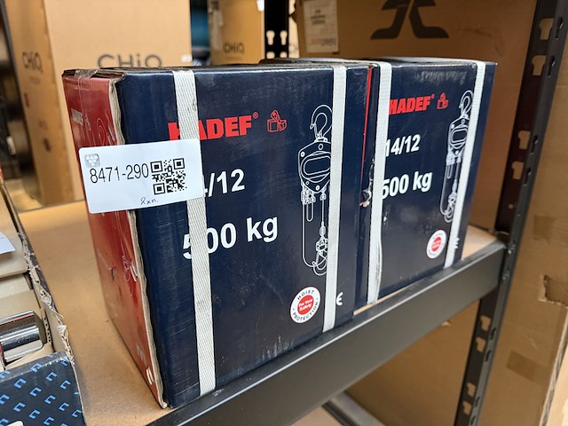 2x handtakel hadef, 14/12 500 kg - afbeelding 2 van  3