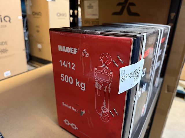 2x handtakel hadef, 14/12 500 kg - afbeelding 3 van  3