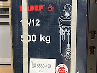 2x handtakel hadef, 14/12 500 kg - afbeelding 1 van  3