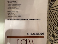 2x hangelement, spectal, ameno, wit - afbeelding 2 van  4