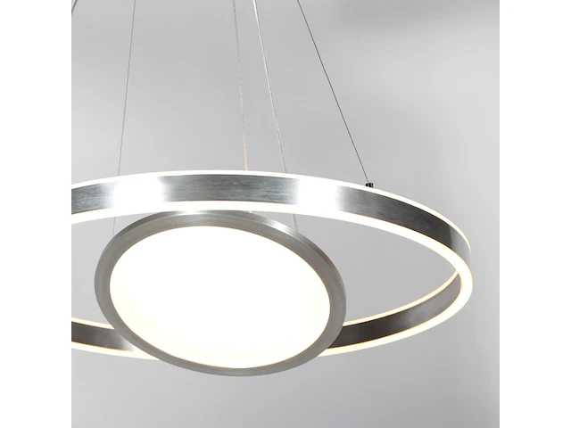 2x hanglamp 60cm met binnenplaat, steinhauer, ringlux 3514st, staal, 2026 - afbeelding 4 van  5