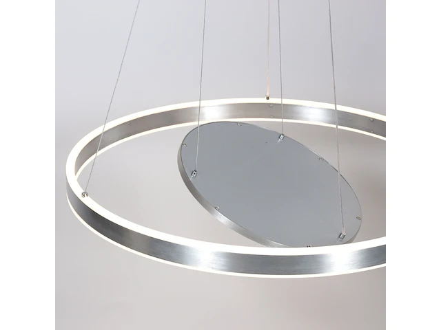 2x hanglamp 60cm met binnenplaat, steinhauer, ringlux 3514st, staal, 2026 - afbeelding 3 van  5