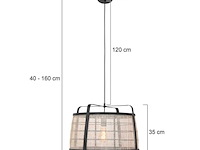 2x hanglamp capos anne light, 3511zw, zwart, beige, bouwjaar 2025, nieuw in doos - afbeelding 5 van  8