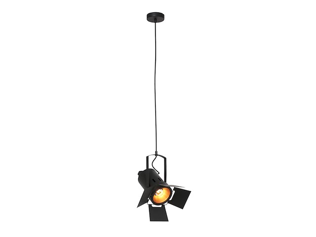 2x hanglamp carree, mexlite, 3379zw, zwart smoke, nieuw in doos - afbeelding 1 van  7