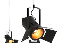 2x hanglamp carree, mexlite, 3379zw, zwart smoke, nieuw in doos - afbeelding 2 van  7