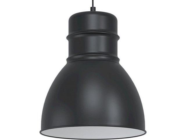 2x hanglamp e27 ø 38 cm eglo, ebury, zwart/wit - afbeelding 1 van  3
