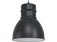 2x hanglamp e27 ø 38 cm eglo, ebury, zwart/wit - afbeelding 1 van  3