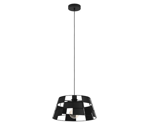 2x hanglamp eglo, pontefract (43892), zwart - afbeelding 1 van  4