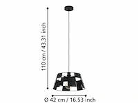2x hanglamp eglo, pontefract (43892), zwart - afbeelding 4 van  4