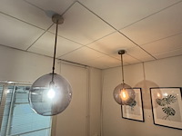 2x hanglamp, messing look - afbeelding 2 van  3