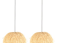 2x hanglamp met e27 fitting, anne light, grass 3819be, creme, 2026