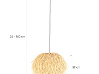 2x hanglamp met e27 fitting, anne light, grass 3819be, creme, 2026 - afbeelding 2 van  5