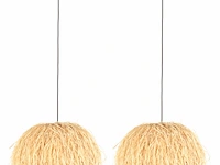 2x hanglamp met e27 fitting, anne light, grass 3819be, creme / beige blank, 2026