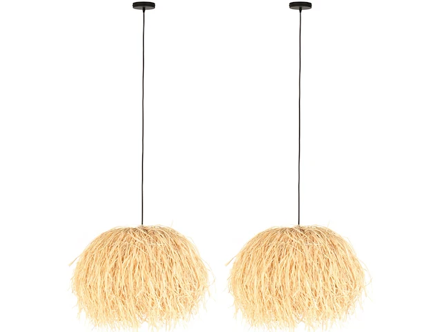 2x hanglamp met e27 fitting, anne light, grass 3819be, creme / beige blank, 2026 - afbeelding 1 van  5