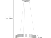 2x hanglamp rond 48cm, steinhauer, ringlede 2695zi, zilver, 2026 - afbeelding 2 van  5