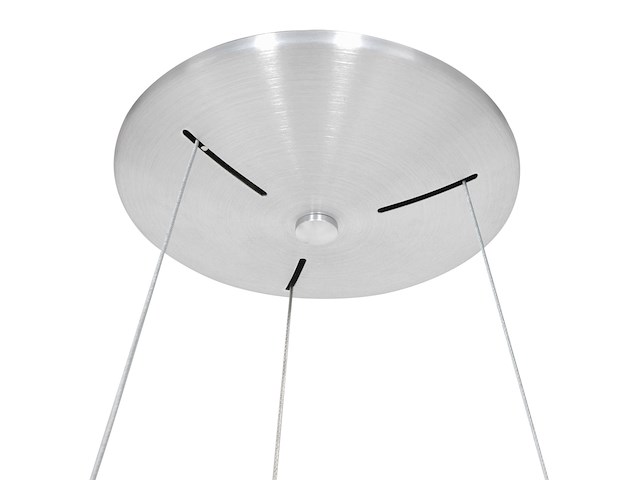 2x hanglamp rond 48cm, steinhauer, ringlede 2695zi, zilver, 2026 - afbeelding 3 van  5