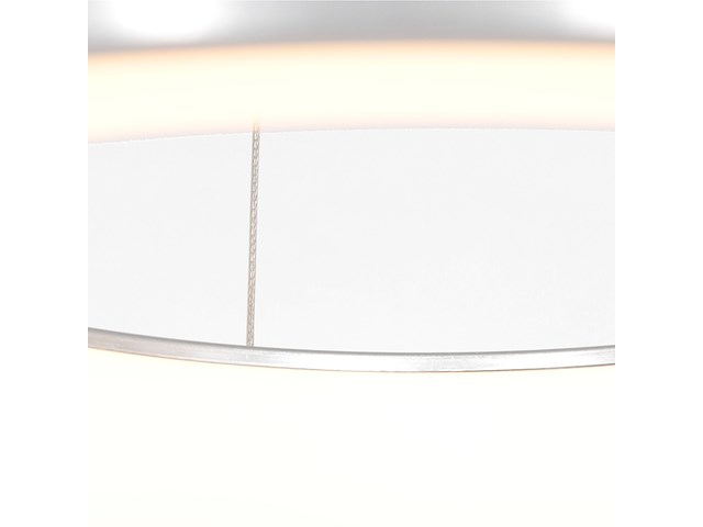 2x hanglamp rond 48cm, steinhauer, ringlede 2695zi, zilver, 2026 - afbeelding 4 van  5
