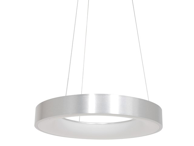 2x hanglamp rond 48cm, steinhauer, ringlede 2695zi, zilver, 2026 - afbeelding 5 van  5