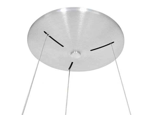 2x hanglamp rond 48cm, steinhauer, ringlede 2695zi, zilver, 2026 - afbeelding 3 van  5