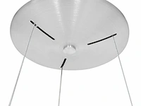 2x hanglamp rond 48cm, steinhauer, ringlede 2695zi, zilver, 2026 - afbeelding 3 van  5
