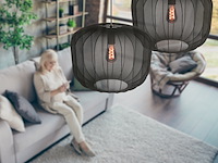 2x hanglamp sable 55cm anne light, 4192zw, zwart, nieuw in doos - afbeelding 2 van  6