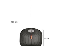 2x hanglamp sable 55cm anne light, 4192zw, zwart, nieuw in doos - afbeelding 4 van  6