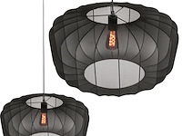 2x hanglamp sable 60 cm anne light, 4193zw, zwart, bouwjaar 2025, nieuw in doos