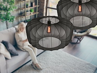 2x hanglamp sable 60cm anne light, 4193zw, zwart, nieuw in doos - afbeelding 2 van  6