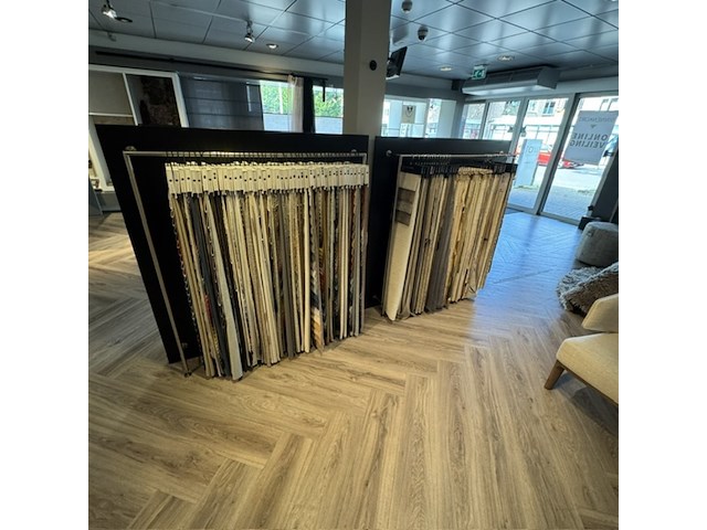 2x hangrek met gordijn stalen o.a.: jab, fischbacher en bm fabrics - afbeelding 2 van  9