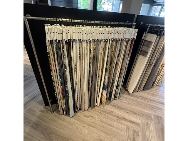 2x hangrek met gordijn stalen o.a.: jab, fischbacher en bm fabrics - afbeelding 3 van  9